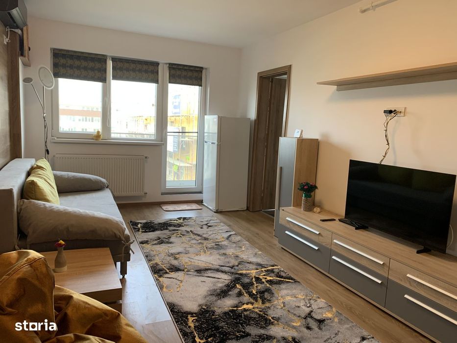 Garsoniera spatioasa de inchiriat, mobilata+utilata, metrou Berceni