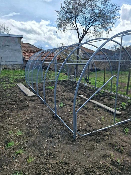 Оранжерия с поликарбонат 3х4, 3х6, 3х8, 3х10 -лесен монтаж