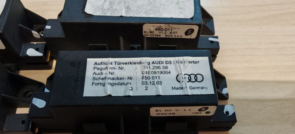Module lumini ambientale Audi A8 D3