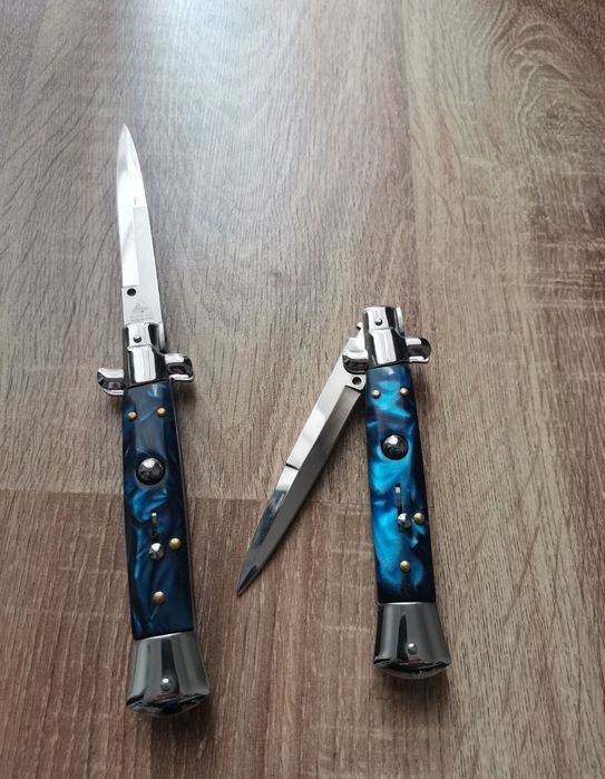 Briceag Stileto 24cm Albastru, Cuțit italian 24cm