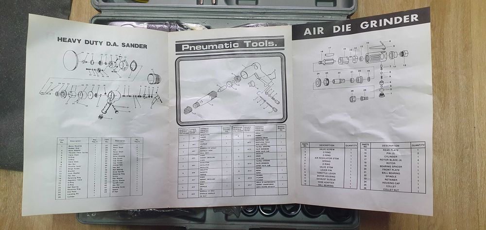 Набор пневмоинструмента BOVIDIX 47пр