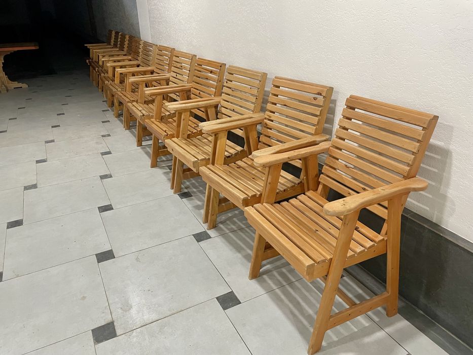 Садовый Стол и стулья 12шт