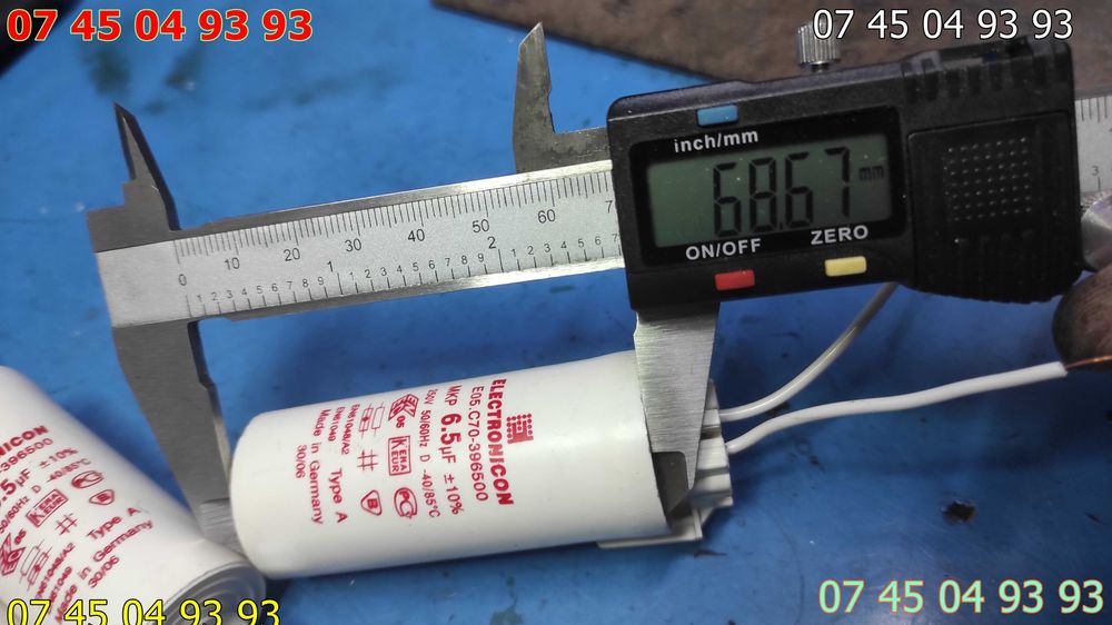 condensatori nepolarizati 2.5uF 250v 6.5uF 250v testati cu ESR METRU