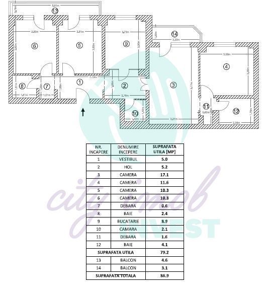 4 camere | 89 mp |  Liceul Bolintineanu | Bloc anvelopat | Posibilitat
