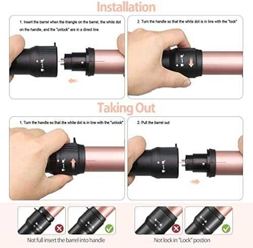 Нов Комплект за къдрене 5 в 1 маша с 4 сменяеми приставки за прическа