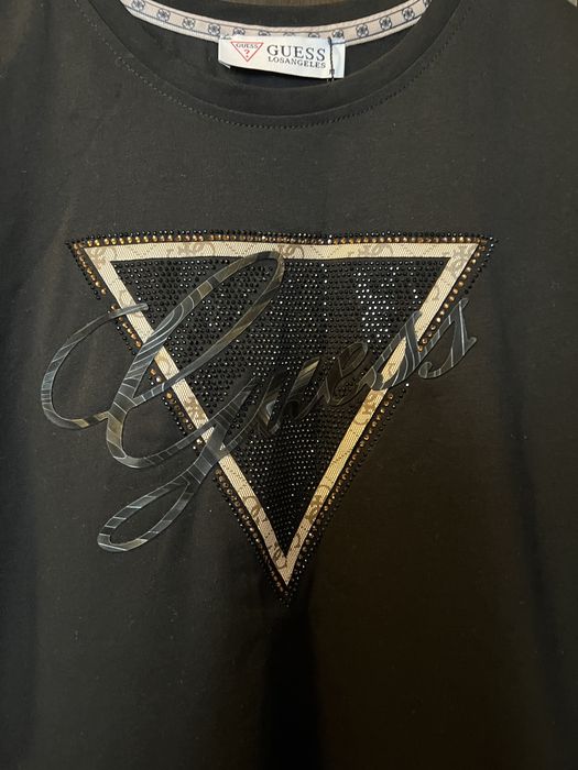Tricou negru Guess