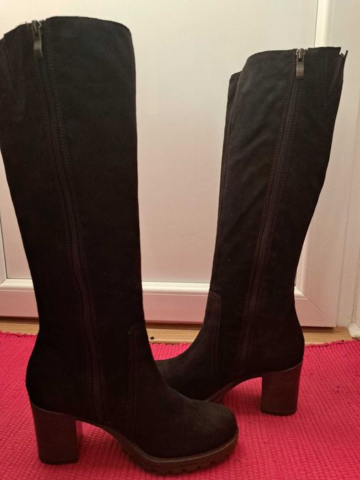 Cizme de dama, piele, Marco Tozzi