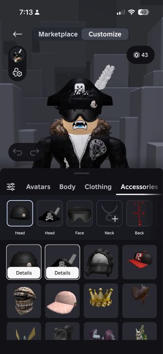 Роблокс донат аккаунт есть прокачки Олд 2018