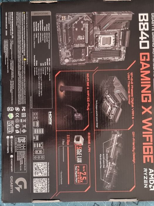 Placa de baza GIGABYTE B840 gaming x wifi6E SIGILATA CU GARANTIE