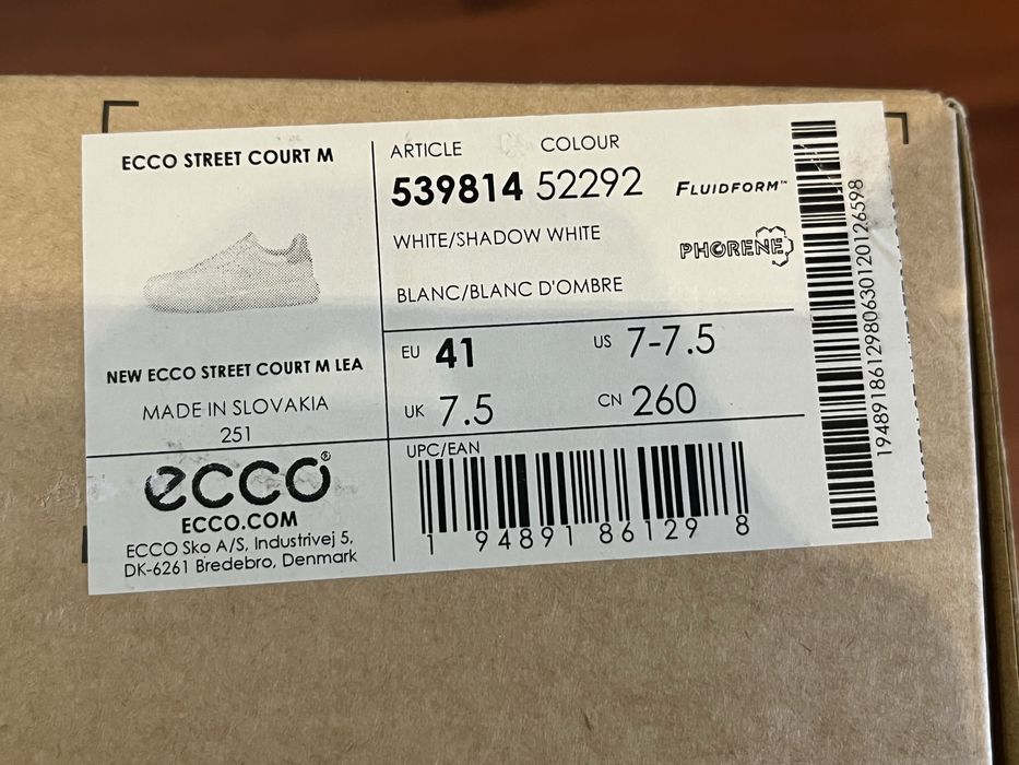 Кеды кроссовки Ecco