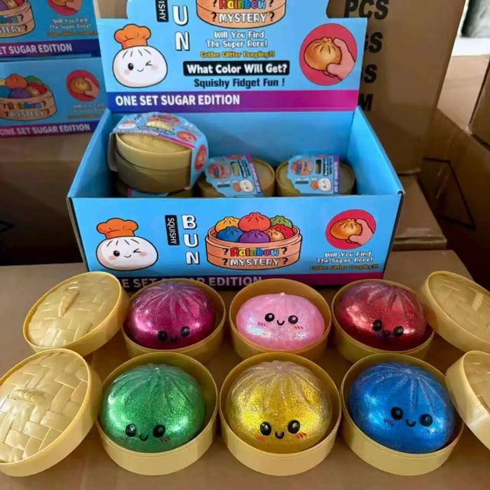 Хит 2026! Squishy dumpling на едро и дребно китайски хляб различни модели