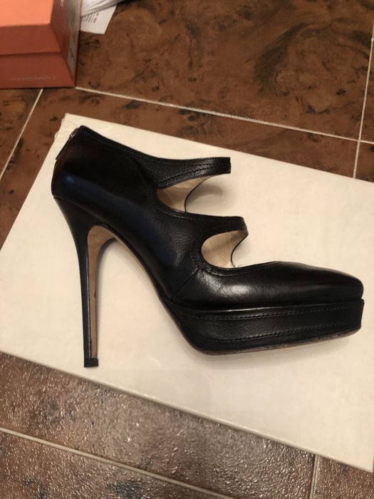 Туфли вечерние кожаные « золотые»