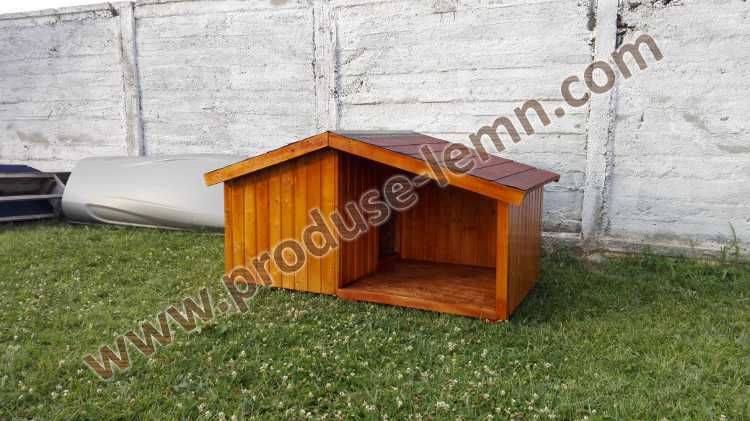 Cusca,cotet caine din lemn,izolat termic - Model cu terasa