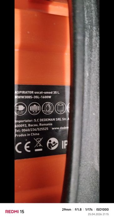 Aspirator Industrial Curățare umedă și Uscată