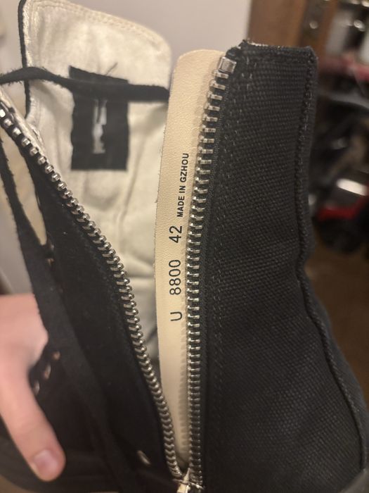 rick owens ramones black