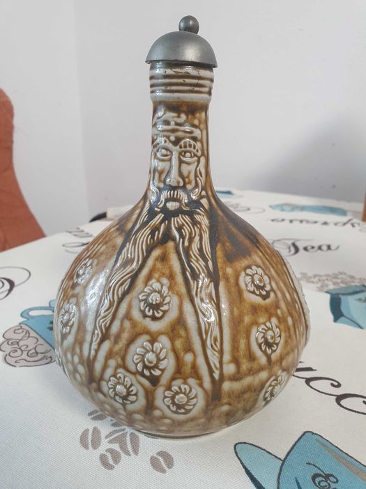 Ulcior Reinhold Merkelbach Bearded Man Jug Museum Replica #12 German