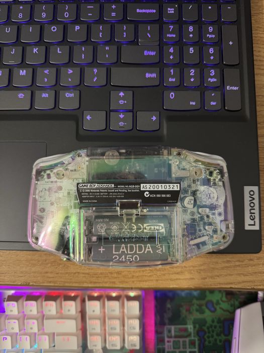 Gameboy Advance Modat IPS - Pearl Aurora