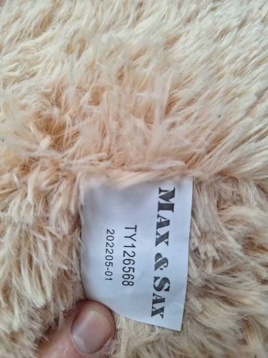 Doi catei de plus Max & Sax, 65 cm, Maro/Alb copii jucarii Max & Sax