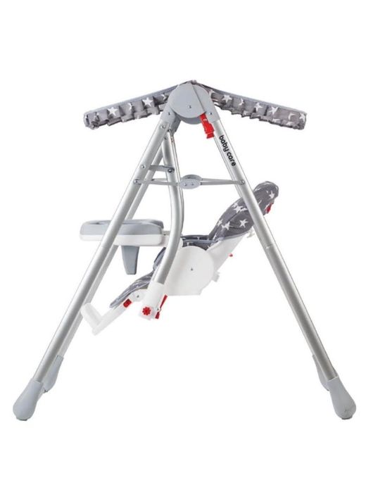 Бебешка люлка Baby Care Elite - Сива | люлка и столче за хранене