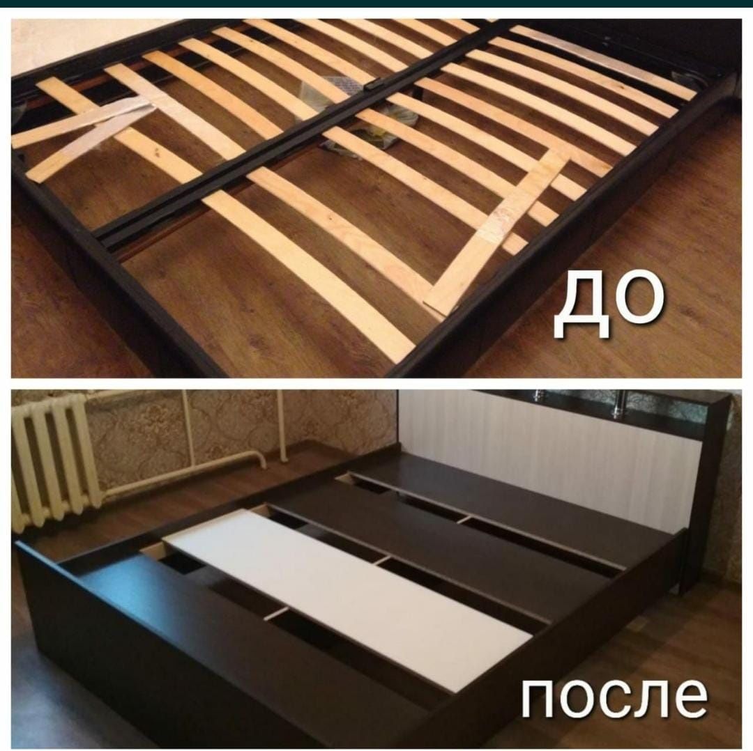 Ремонт мебели кроватей. Замена шкафа