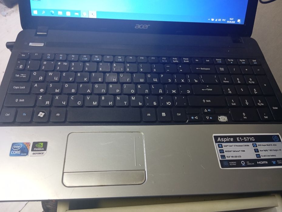 Ноутбук Acer E1 series i7/4gb/320hdd