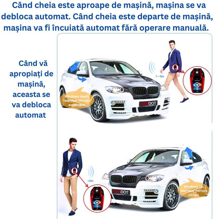 Alarma auto, cheie LSD, aplicatie telefon, pornire de la distanta, etc