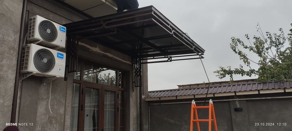 Навес, перилла, решетки  и казырьки. Сварка