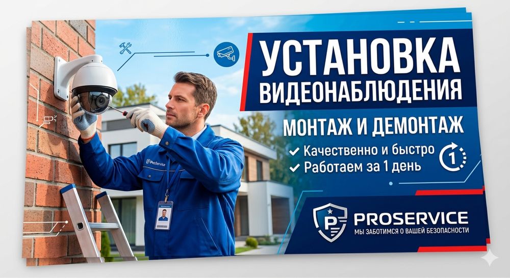 Установка Видеонаблюдение