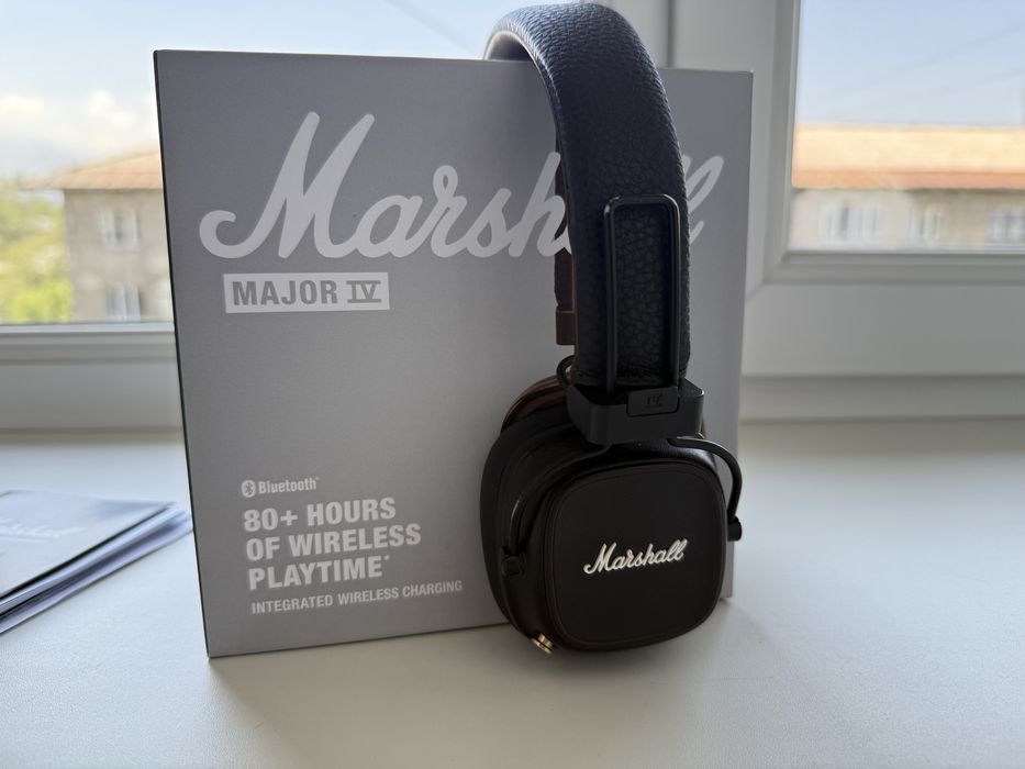 Оригинальные наушники Marshall коричневые