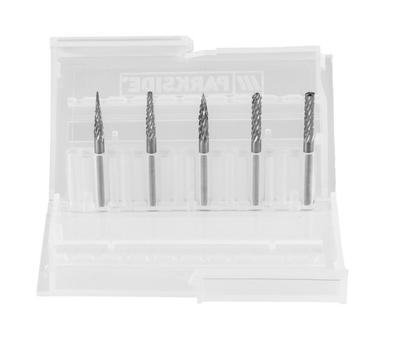 Set 5 microfreze PARKSIDE, pentru cioplire, lustruire, tesire, turnare