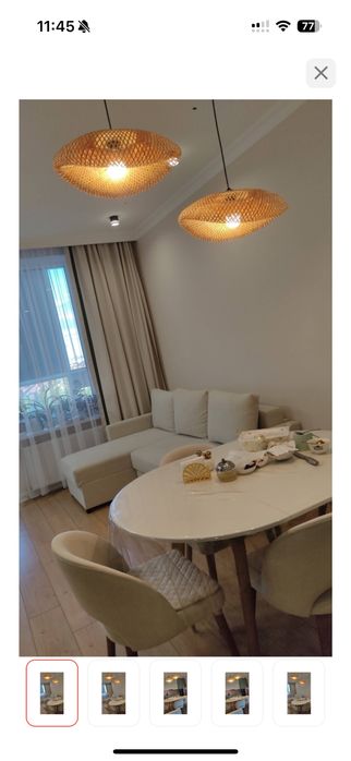 Эко люстра из дерева.