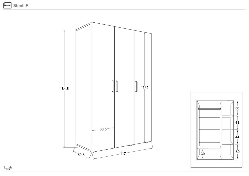 Гардероб три крила