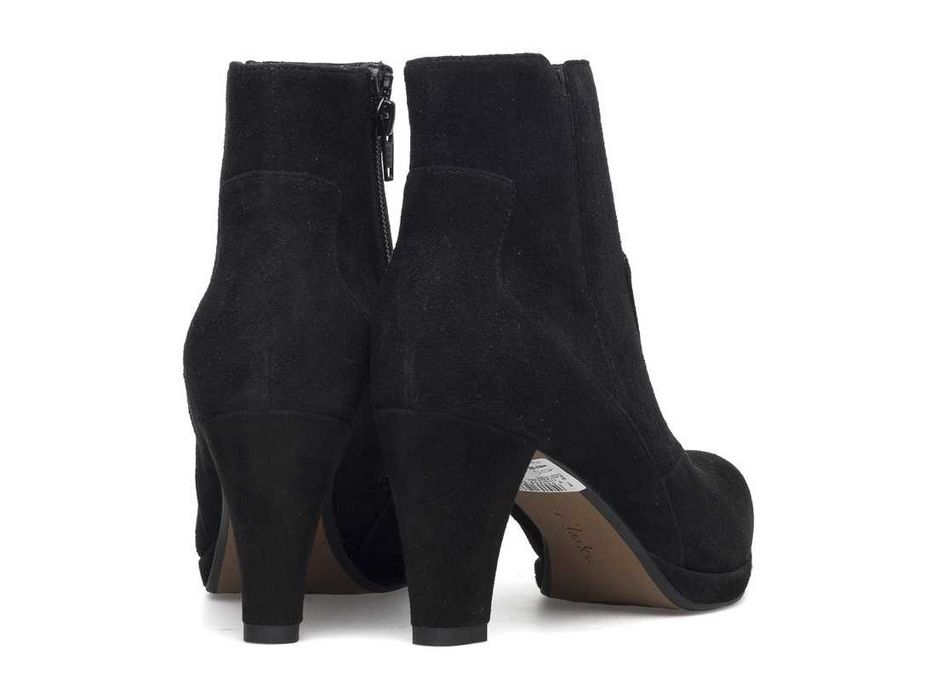 CLARKS № 35/36 – Дамски черни боти от ест велур "CLARKS ARTISAN" нови