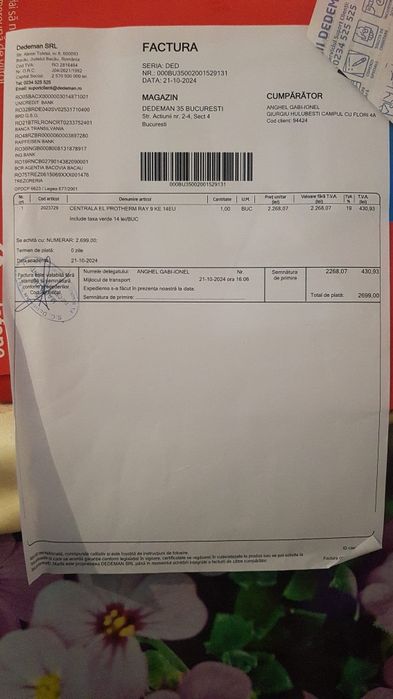 Se vinde centrala electrica 9kw