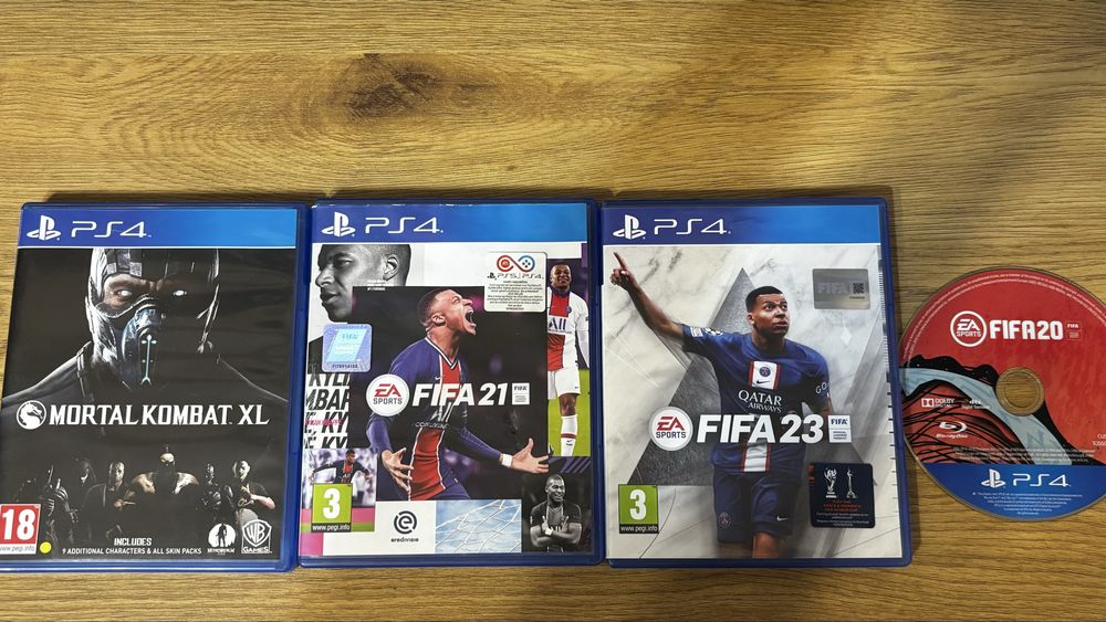 Mortal Kombat XL, FIFA 21, FIFA 23 + FIFA 20 подарък