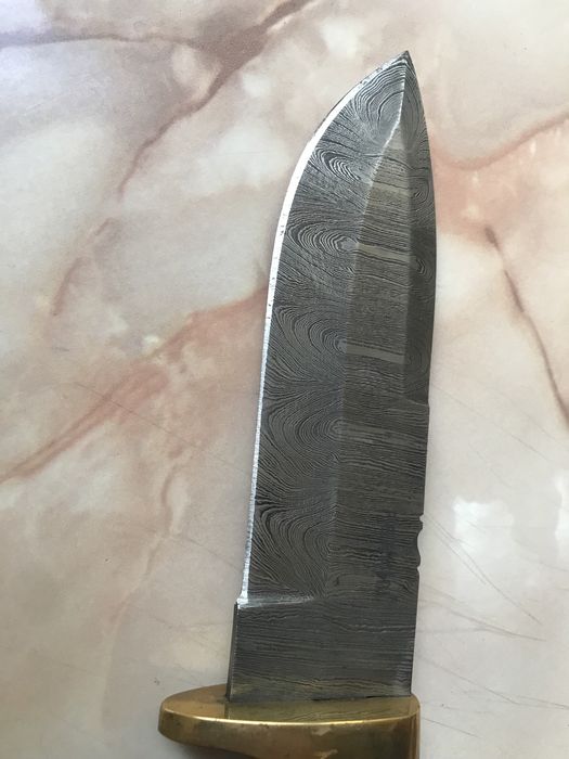 Ловен нож от дамаска стомана, 27 см