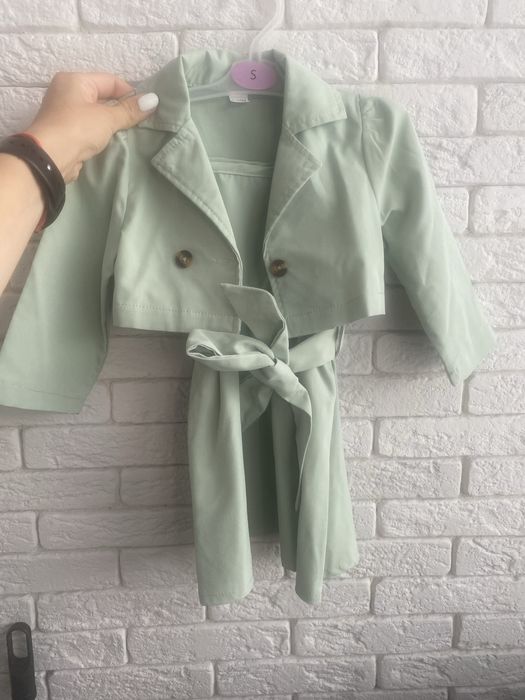 Бебешка рокля със сакенце 9-12 м