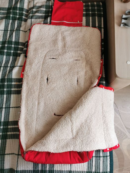 Тёплый конверт в коляску, сани