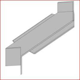 Външни универсални прозоречни PVC первази Vilo-бял