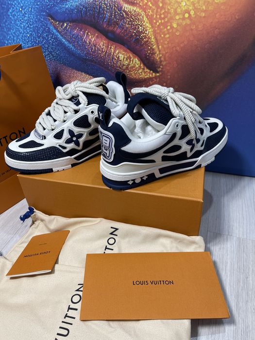 Adidasi Louis Vuitton Skate piele naturala Full Box colectie noua