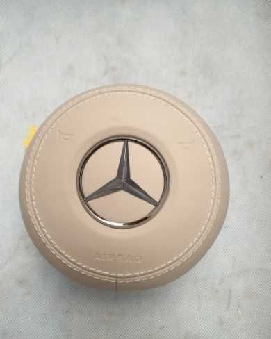Mercedes Benz airbag volan AMG cusut in piele w222 w213 w205 w257 GT