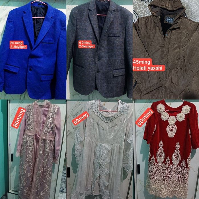 Kiyilgan akkuratni kiyimlar.