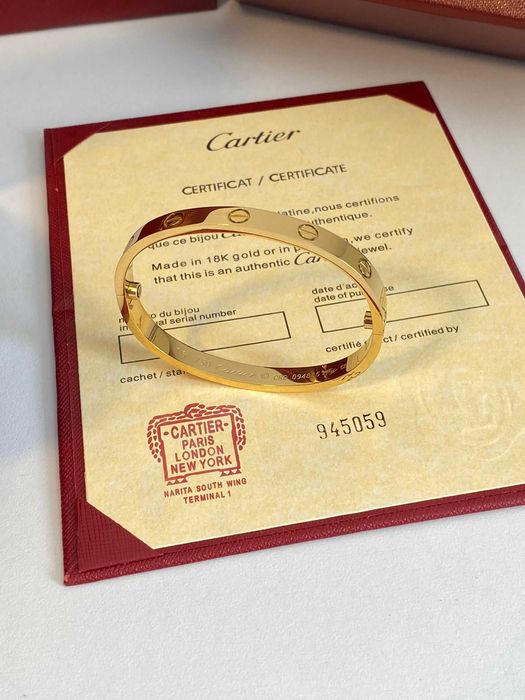 Brățară Cartier LOVE gold 750