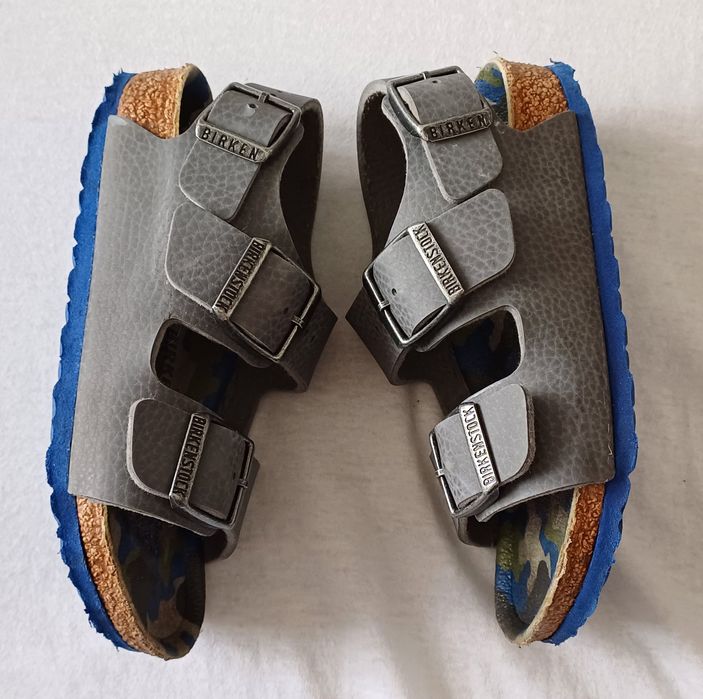 Sandale copii comode Birkenstock piele pluta m.26 și Biomecanics m.28
