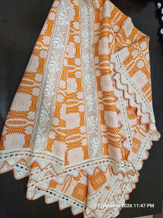 Fețe de masă țesute,tradiționale,Transilvania