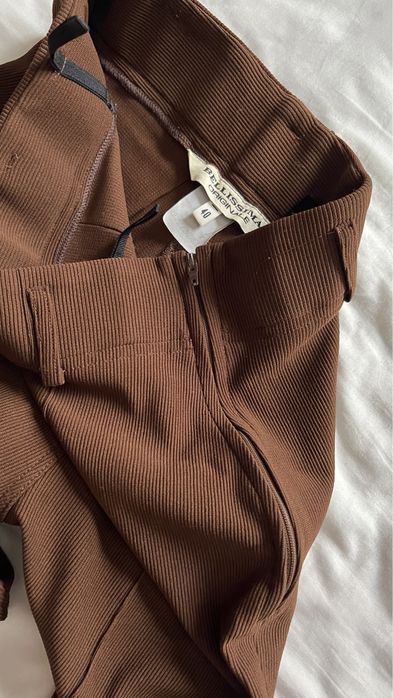 Pantaloni leggings vintage cu talie inalta