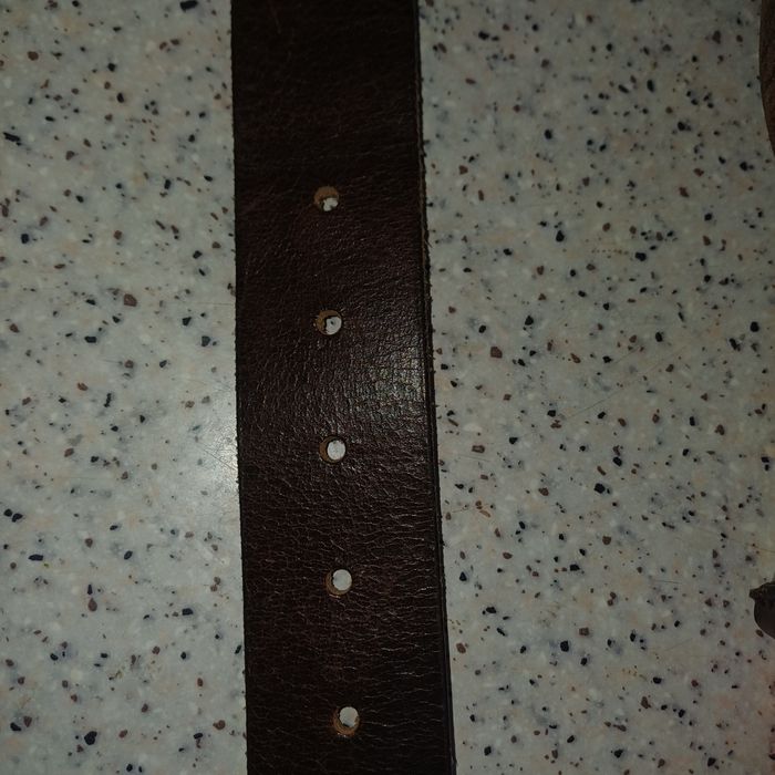 Curea groasa din piele maro 4,2/95