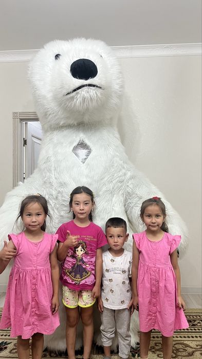 Ростовые кукла Белый Мишка надувной