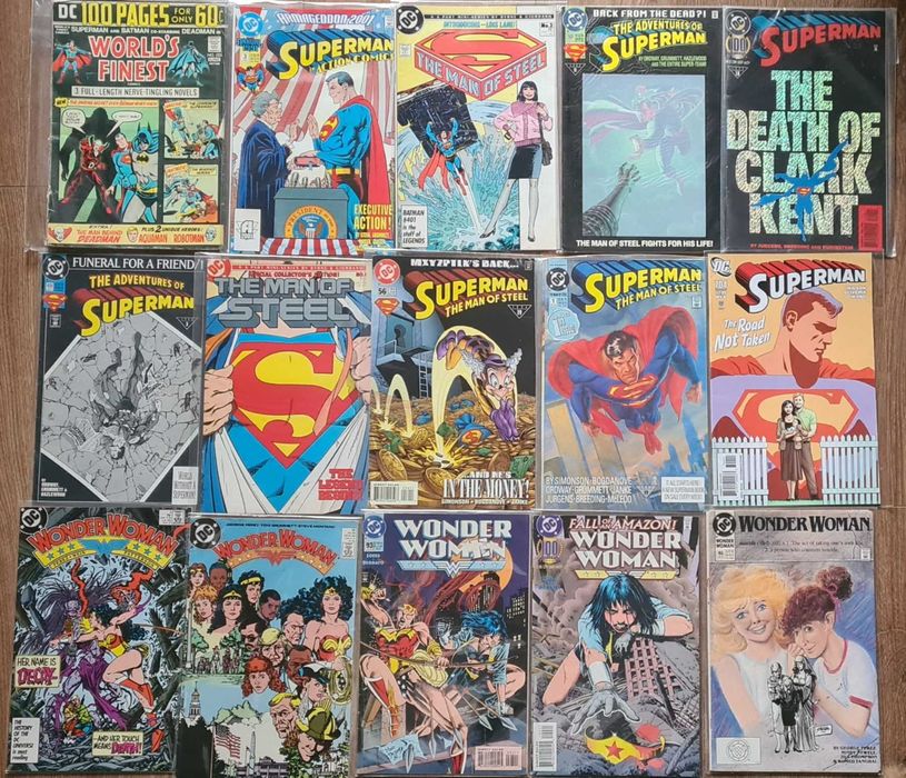 Ретро американски комикси Супермен Superman Wonder Woman