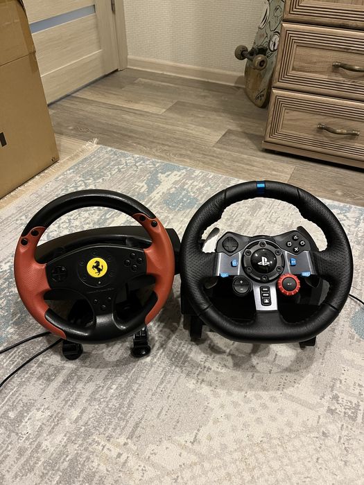 рули logitech g29, thrustmaster ferrari racing wheel